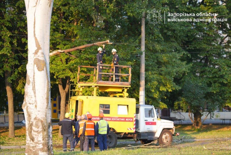 Запоріжжя після обстрілу