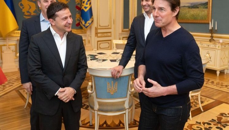 Zelenskyi meets with Tom Cruise in Kyiv. PHOTO