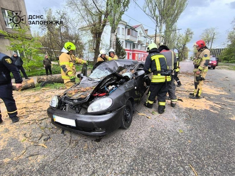 Последствия непогоды в Запорожье