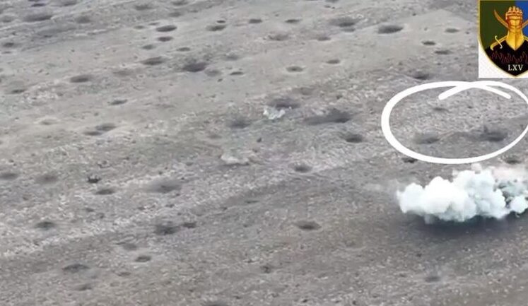 Bodies of occupiers fly in air after explosion of enemy vehicle on which they were riding. VIDEO
