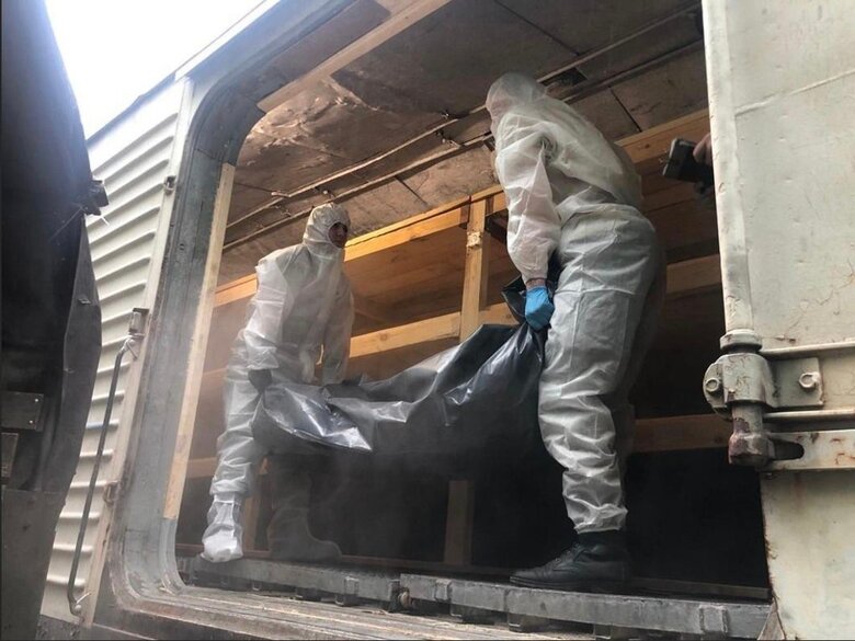 В усипальних вагонах РЖД із кондиціонерами: ОК Південь показало передачу РФ тіл ліквідованих окупантів 01
