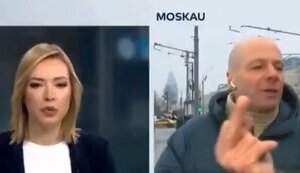 "Фашисты. Фак ю Германи", - німецький журналіст спробував вийти у прямий ефір в центрі Москви. ВIДЕО