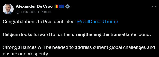 Європейські лідери вітають Трампа