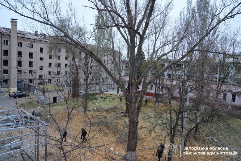 Наслідки удару по Запоріжжю