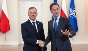 Генсек НАТО Рютте президент Польши Дуда президент Польши Дуда