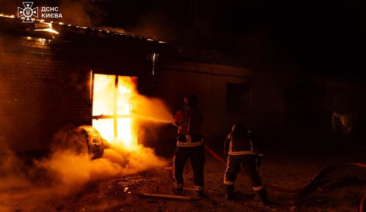 Night attack by "Shaheds" on Kyiv: four injured