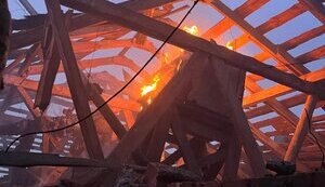 Consequences of Shahed attack on Khmelnytskyi: hotel, house, and funeral service shop were damaged. PHOTOS