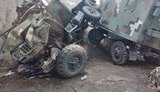 Військова вантажівка з причепом потрапила в ДТП на Харківщині: четверо постраждалих. ФОТОрепортаж