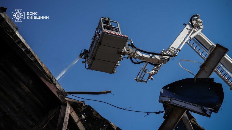 удар РФ по Киевской области