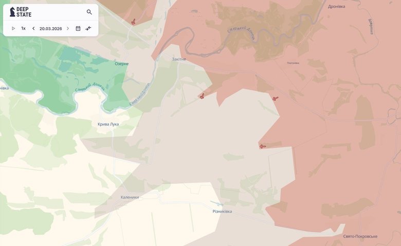Враг продвинулся вблизи Закитного