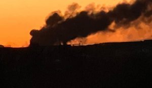 Ночная массированная атака: в Белой Церкви вспыхнул пожар