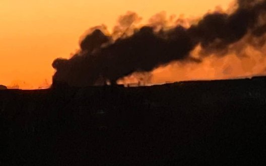 Нічна масована атака: у Білій Церкві спалахнула пожежа