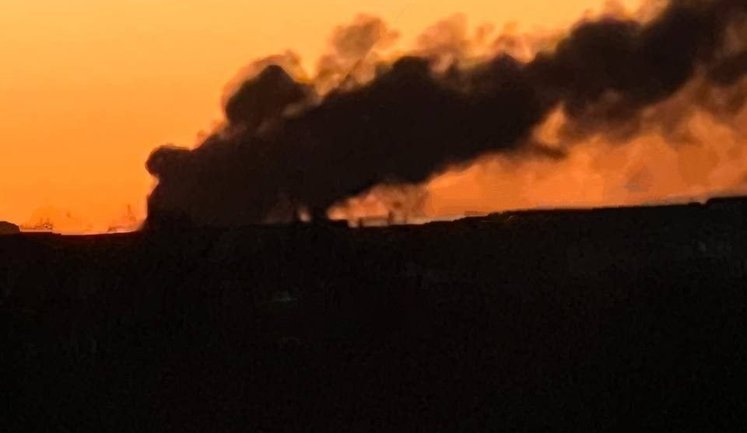 Ночная массированная атака: в Белой Церкви вспыхнул пожар