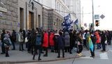 Тарифний протест у Харкові: від Кернеса вимагають не підвищувати ціни на міський транспорт. ФОТОрепортаж