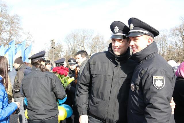 чернигов полиция присяга патрульная патрульные