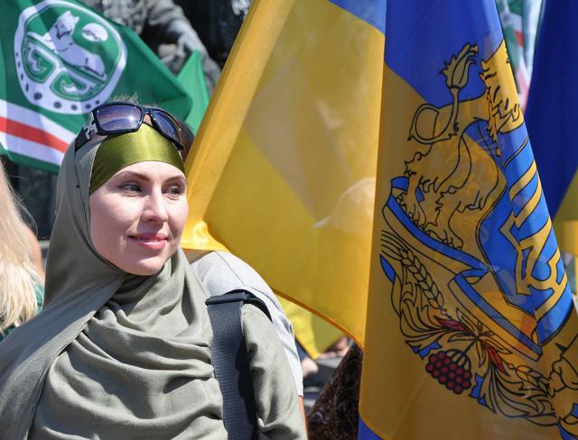 Ukrainian soldiers celebrated Day of Ichkeria victory over Russian occupants in Grozny 08