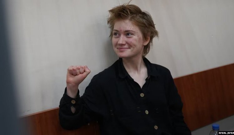 Суд в РФ приговорил 19-летнюю активистку к 3 годам заключения за стихотворение Шевченко и поддержку Украины