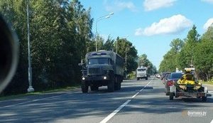 Сотні росгвардійців перекидають у напрямку Білорусі, - очевидці. ВІДЕО+ФОТОрепортаж