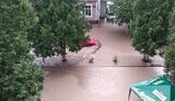 Мощный ливень обрушился на закарпатский Рахов. ВИДЕО