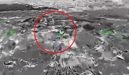 український дрон атакує російський зрк