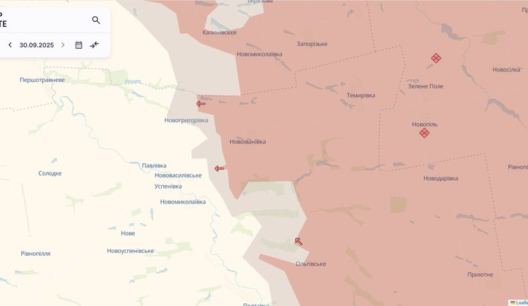 Russian troops have advanced near Novoivanivka, Ternove and Stepove, - DeepState. MAP