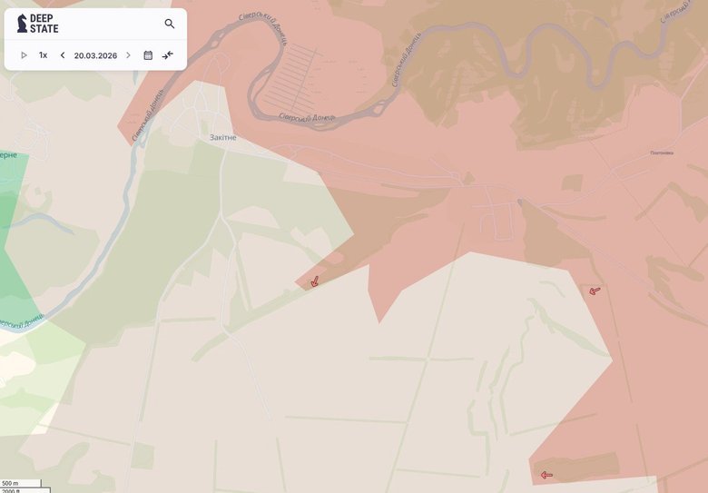 Враг продвинулся в Закитном