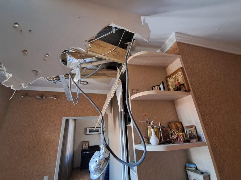 Shelling of Nikopol district on 18 February