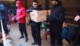 Четыре вагона с гуманитарной помощью прибыло в Запорожье. ФОТО