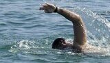 Марафонский заплыв для &amp;quot;железных людей&amp;quot; - Саакашвили проплыл 3 км в Черном море. ФОТОрепортаж.