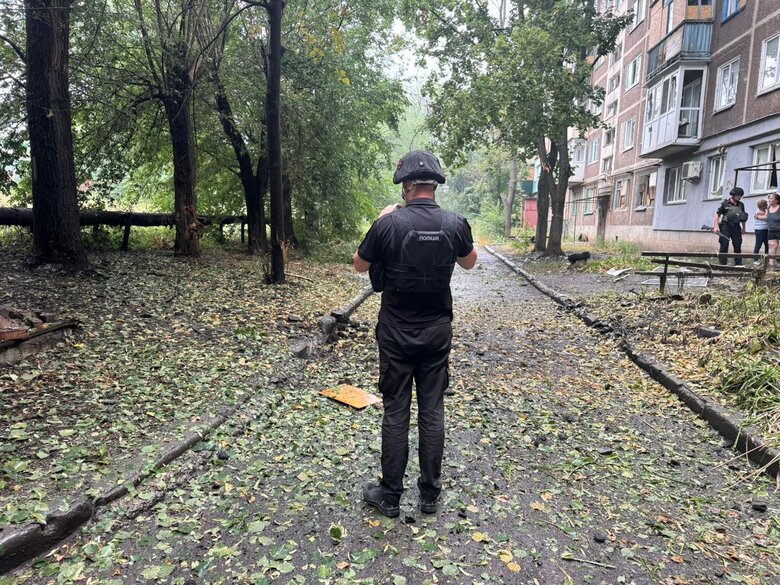 Kostiantynivka after shelling