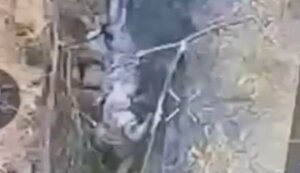 Окупант добиває свого пораненого поплічника ударами прикладом автомата по голові. ВIДЕО
