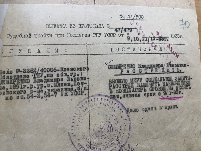 Розстріляний яблучник: головні документи архівної справи селекціонера Володимира Симиренка 14