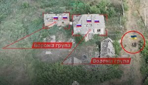 Пара НРК, оснащених кулеметами Browning M2, за підтримки БПЛА у ближньому бою знищують п’ятьох штурмовиків армії РФ. ВIДЕО