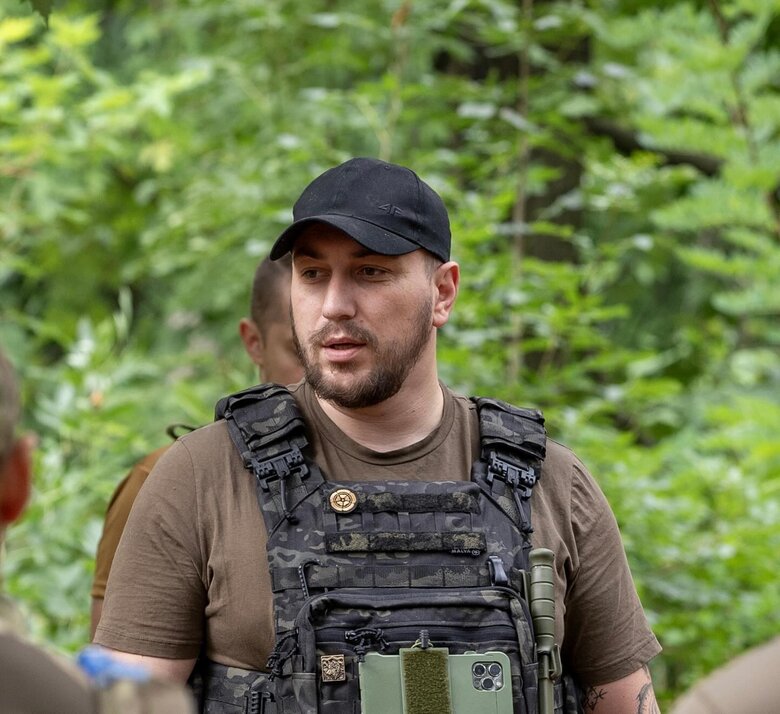 Commander of the 68th Brigade Serhii Tretiak