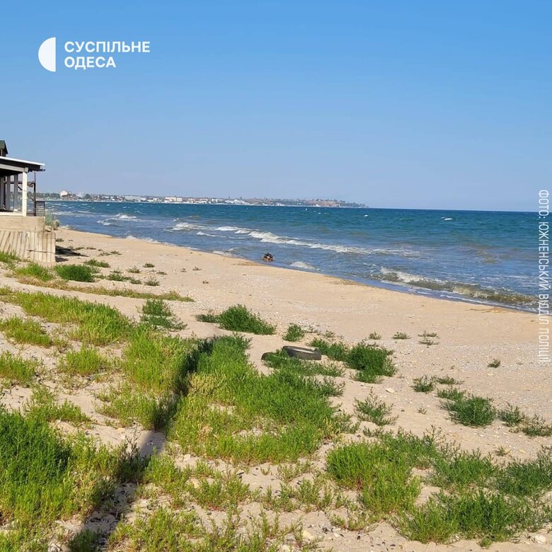 Russian anti-ship mine exploded on beach in Odessa region 01
