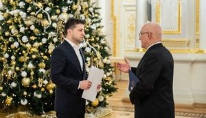 Zelenskyi receives credentials from ambassadors of Greece and Canada. PHOTO