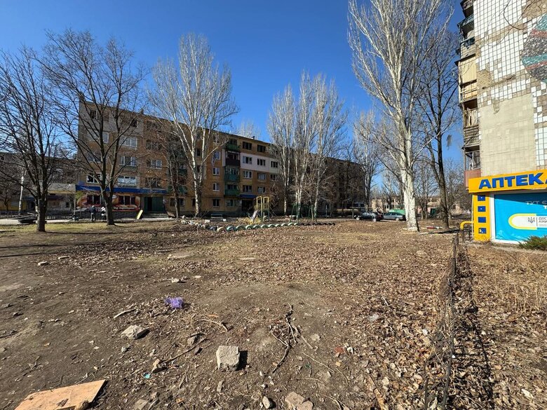 последствия удара по Константиновке