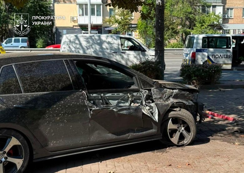 The driver has been charged in connection with a fatal road accident in Kyiv on 19 August