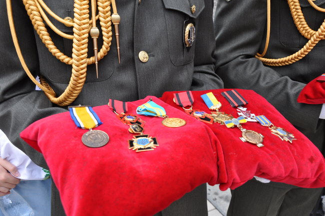 С умершим ветераном ОУН-УПА и дивизии Галичина Орестом Васкулом простились в Киеве 48