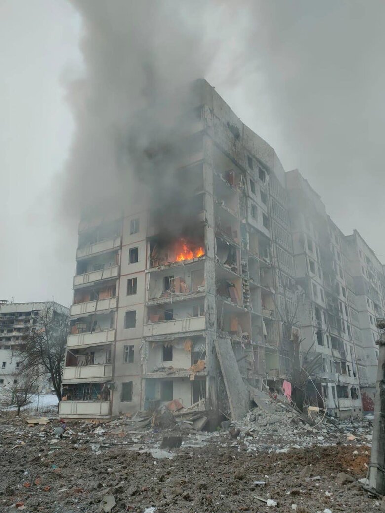 Харків влучання у будинок