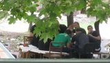 Охрана сына Януковича на глазах у милиции разогнала дончан, защищавших свою детскую площадку. ФОТОрепортаж