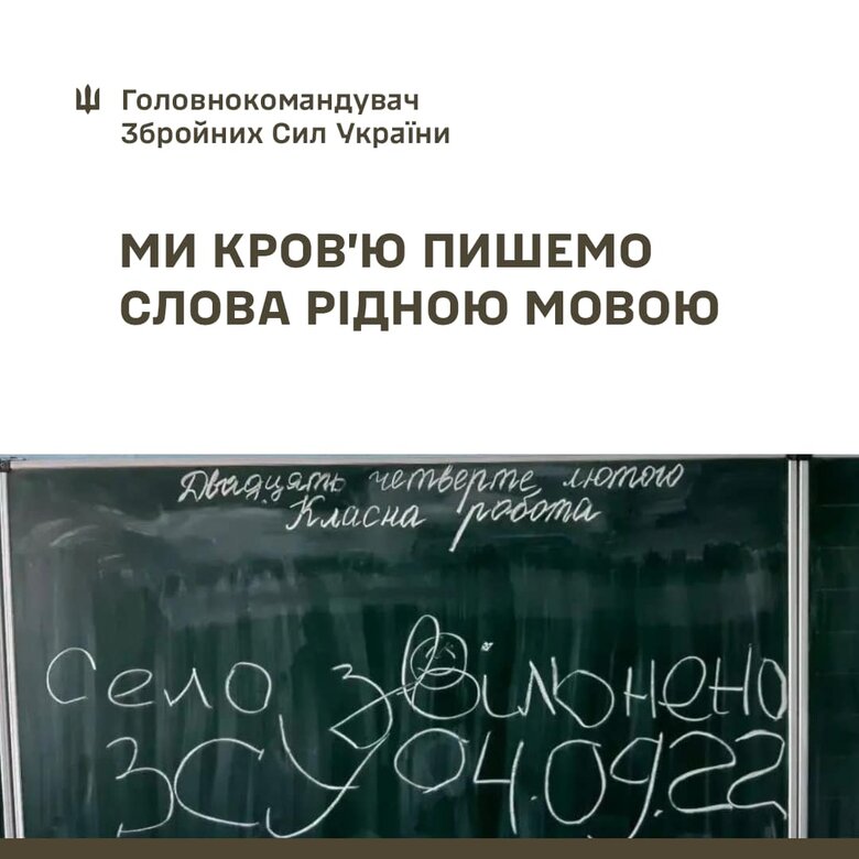 Ціною життів кращих ми виборюємо право говорити рідною мовою, - Залужний 01