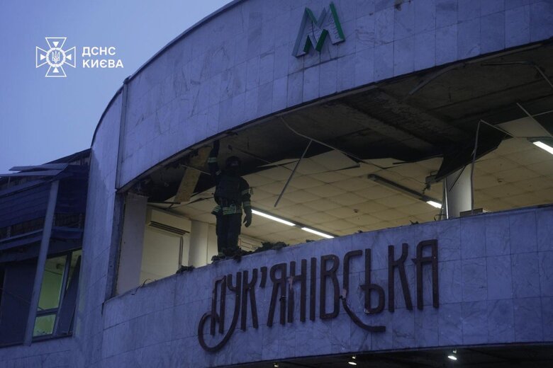 Удар по Шевченківському району Києва 18 січня