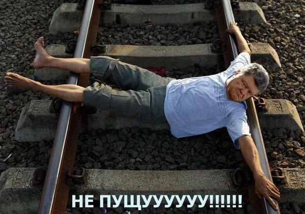Сбрось Мишу с поезда! Прорыв границы Саакашвили в ФОТОжабах. 07