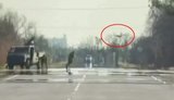 Drone destroys Russian army unit