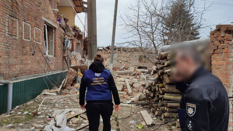 Consequences of massive shelling of Sumy region: police building was completely destroyed 01