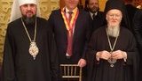 Парубий получил от Вселенского патриарха Варфоломея орден - крест святого Андрея Первозванного