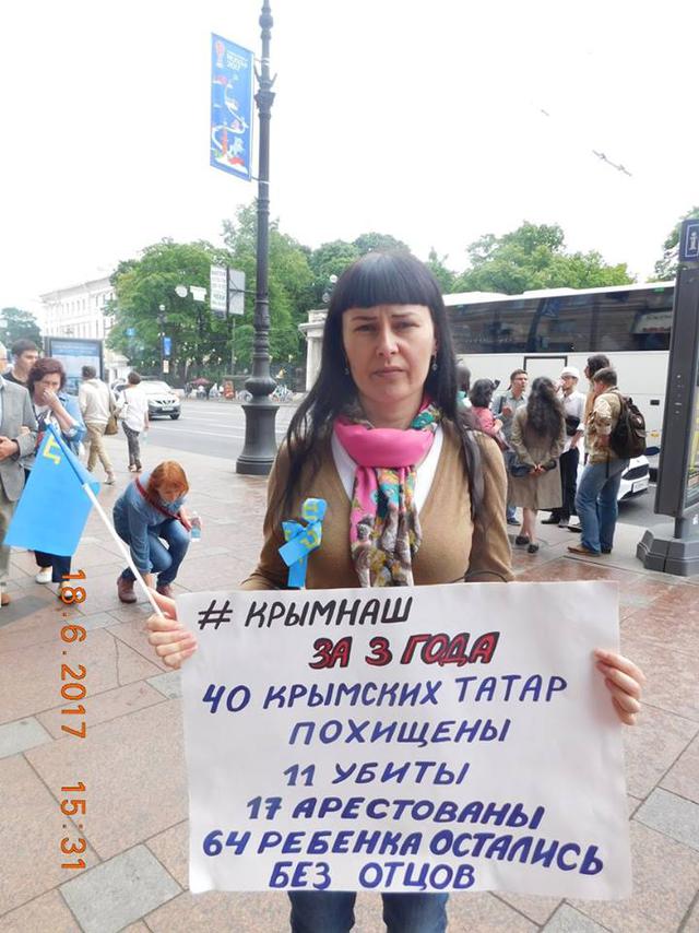 40 Crimean Tatars kidnapped, 11 killed, 17 arrested, 64 kids orphaned: people protest in St. Petersburg in support of Crimean Tatars 02 40 Crimean Tatars kidnapped, 11 killed, 17 arrested, 64 kids orphaned: people protest in St. Petersburg in support of Crimean Tatars 02