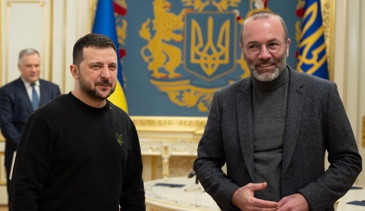 Зеленский и лидер Европейской народной партии Вебер обсудили ситуацию в Украине