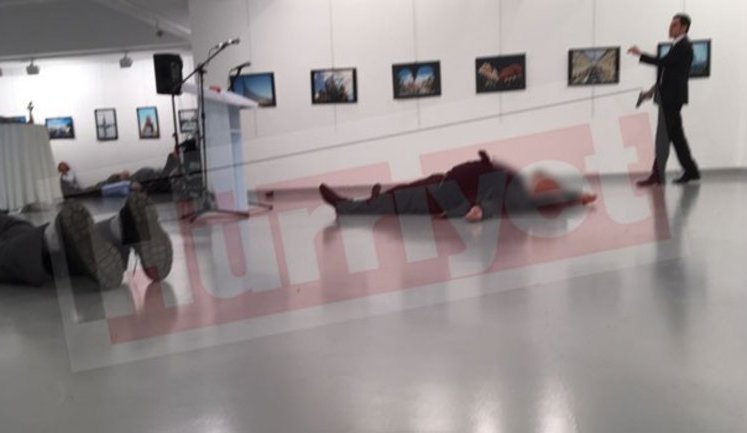 Attack on Russia’s ambassador in Ankara. VIDEO